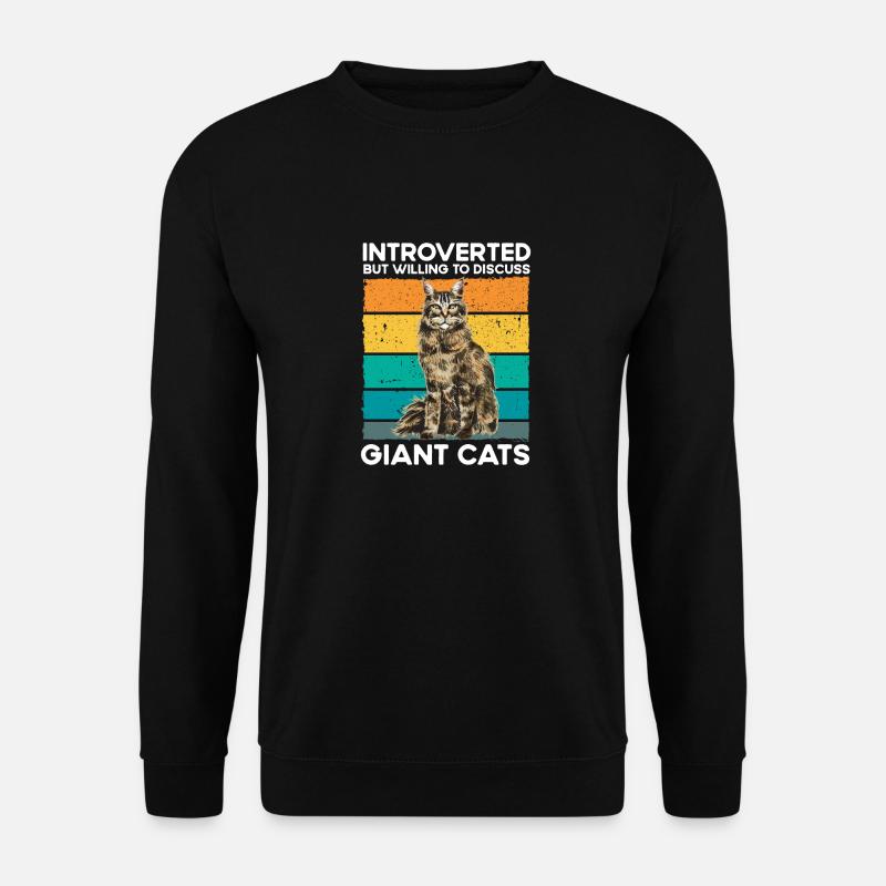 Maine Coon Cat - Unisex Sweatshirt - black