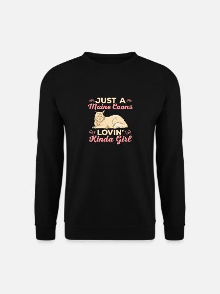 Maine Coon Cat - Unisex Sweatshirt - black
