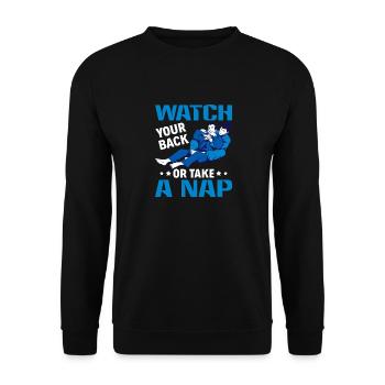 BJJ Jiu-Jitsu Brésilien - Sweat-shirt Unisexe - noir - Devant - Alina (178cm) & Michal (187cm)