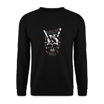 Rock 'n' Roll 2023 - Unisex Sweatshirt - black - Front - Alina (178cm) & Michal (187cm)
