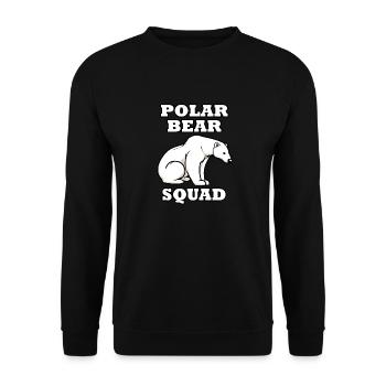 Polar Bears Squad Wildlife Süßes - Unisex Pullover - Schwarz - Vorne - Alina (178cm) & Michal (187cm)