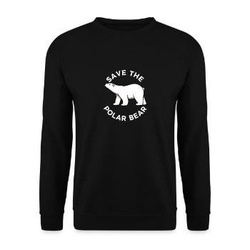 Rette Eisbären Tierpflege Wildtiere - Unisex Pullover - Schwarz - Vorne - Alina (178cm) & Michal (187cm)