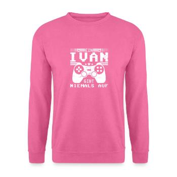 Ivan Gaming Konsole PC Gamer Geschenk - Unisex Pullover - Pink - Vorne