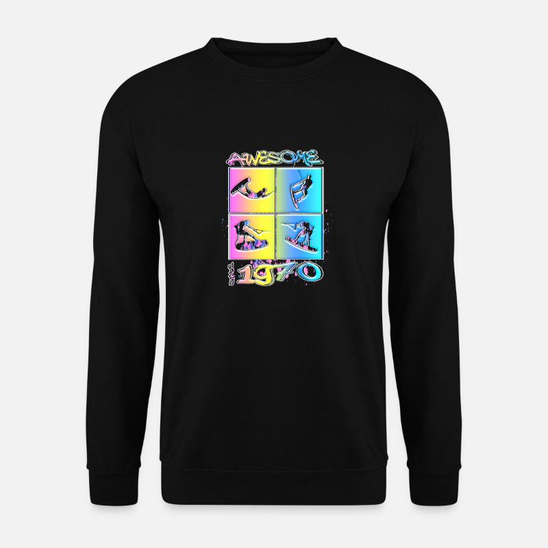 Awesome since 1970. Wakeboard Lifestyle - Unisex Sweatshirt - black
