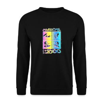 Génial depuis 2000. Wakeboard Lifestyle - Sweat-shirt Unisexe - noir - Devant - Alina (178cm) & Michal (187cm)