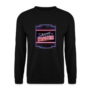 biker eat sleep swim tshirts anniversaire swim team - Sweat-shirt Unisexe - noir - Devant - Alina (178cm) & Michal (187cm)