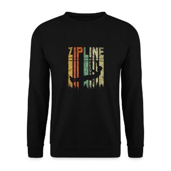 Tyrolienne vintage rétro - Sweat-shirt Unisexe - noir - Devant - Alina (178cm) & Michal (187cm)