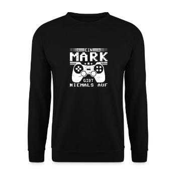 Luka Gaming Konsole PC Gamer Geschenk - Unisex Pullover - Schwarz - Vorne - Alina (178cm) & Michal (187cm)