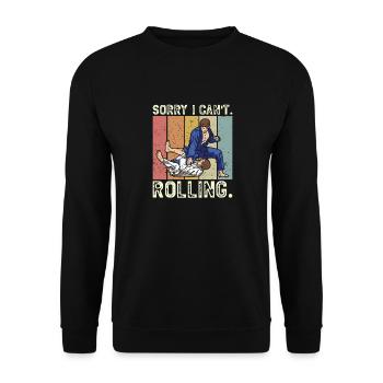 BJJ Jiu-Jitsu Brésilien - Sweat-shirt Unisexe - noir - Devant - Alina (178cm) & Michal (187cm)