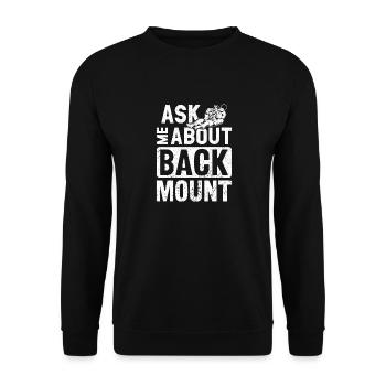 BJJ Brazilian Jiu-Jitsu - Unisex Sweatshirt - black - Front - Alina (178cm) & Michal (187cm)