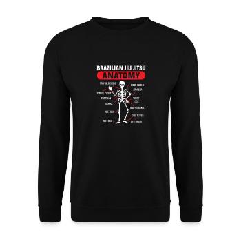 BJJ Jiu-Jitsu Brésilien - Sweat-shirt Unisexe - noir - Devant - Alina (178cm) & Michal (187cm)