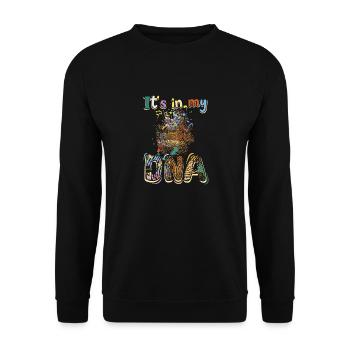 Peinture C'est dans mon art ADN - Sweat-shirt Unisexe - noir - Devant - Alina (178cm) & Michal (187cm)