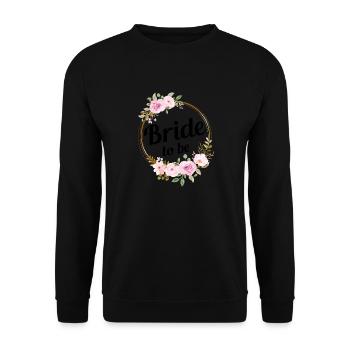 Mariée à venir Douche nuptiale - Sweat-shirt Unisexe - noir - Devant - Alina (178cm) & Michal (187cm)