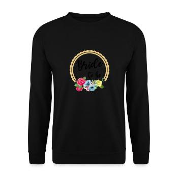 Mariée à venir Douche nuptiale - Sweat-shirt Unisexe - noir - Devant - Alina (178cm) & Michal (187cm)