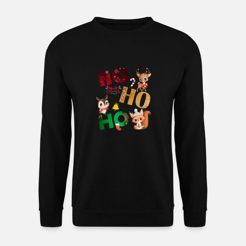 Ho Ho Ho - Unisex Pullover - Schwarz