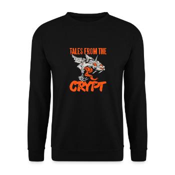 Tales From The Crypt Retro Vintage Halloween Demon - Unisex Sweatshirt - black - Front - Alina (178cm) & Michal (187cm)