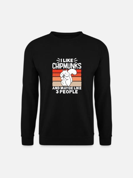 Chipmunk Rodent Gift - Unisex Sweatshirt - black