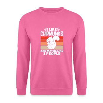 Cadeau de rongeur chipmunk - Sweat-shirt Unisexe - rose - Devant
