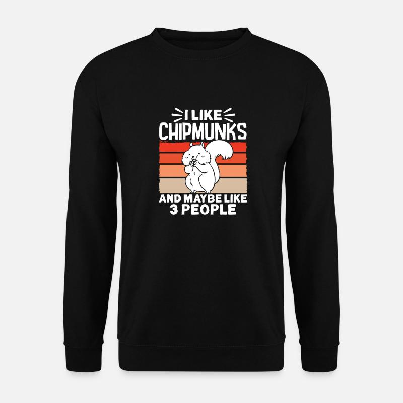Cadeau de rongeur chipmunk - Sweat-shirt Unisexe - noir