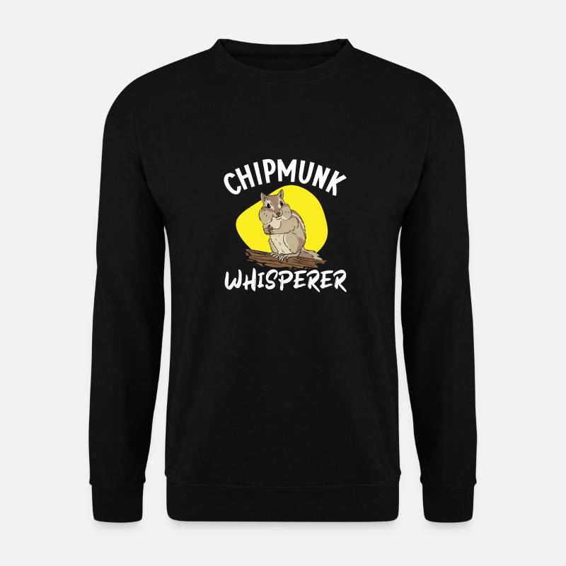 Cadeau de rongeur chipmunk - Sweat-shirt Unisexe - noir