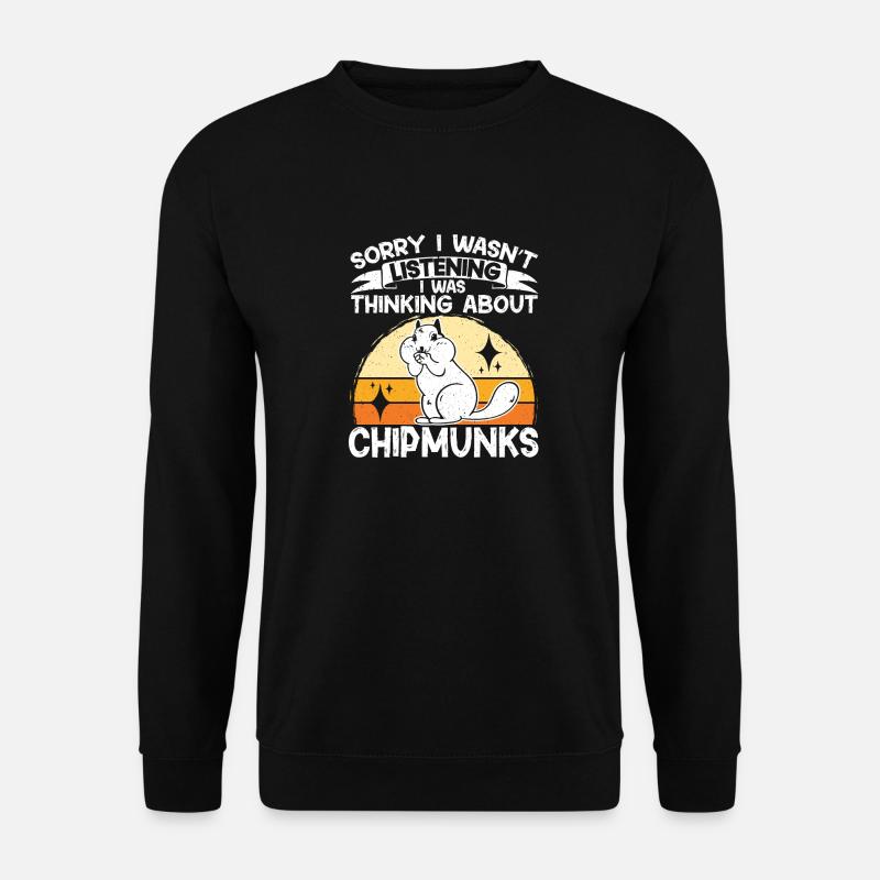 Chipmunk Rodent Gift - Unisex Sweatshirt - black