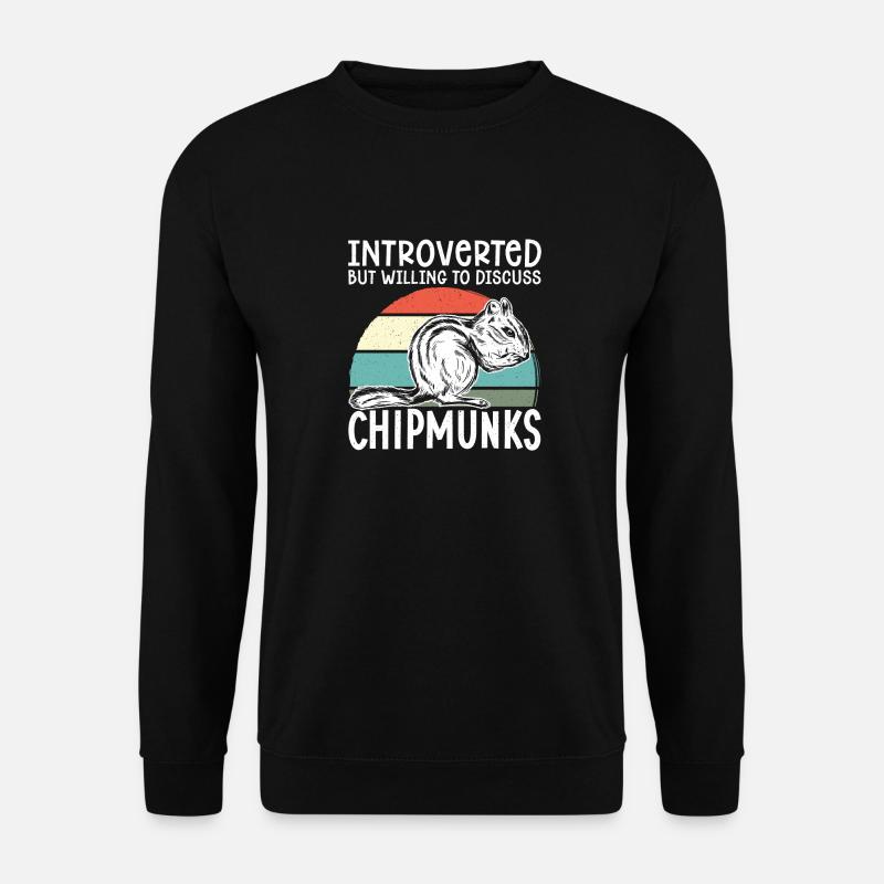 Chipmunk Rodent Gift - Unisex Sweatshirt - black