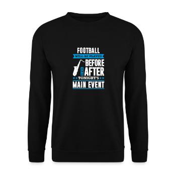 Funny Marching Band Season Saxophonist - Unisex Sweatshirt - black - Front - Alina (178cm) & Michal (187cm)