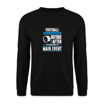 Funny Marching Band Season Bass Drum Player - Unisex Sweatshirt - black - Front - Alina (178cm) & Michal (187cm)