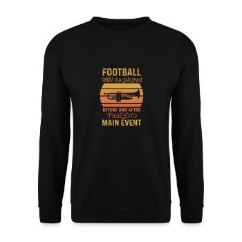 Marching Band Musician, Funny Trumpet Player - Unisex Sweatshirt - black - Front - Alina (178cm) & Michal (187cm)