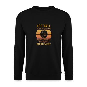 Marching Band Musician, Funny Cymbal Player - Unisex Sweatshirt - black - Front - Alina (178cm) & Michal (187cm)