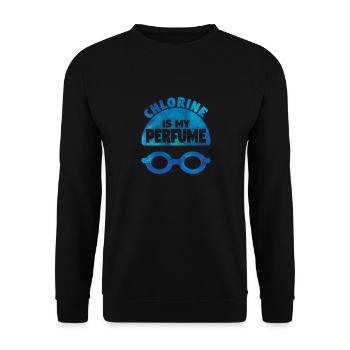 Natation Sports nautiques Drôle De nageur Chlore est - Sweat-shirt Unisexe - noir - Devant - Alina (178cm) & Michal (187cm)