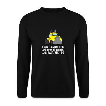 Chauffeur de camion Camionneur - Sweat-shirt Unisexe - noir - Devant - Alina (178cm) & Michal (187cm)