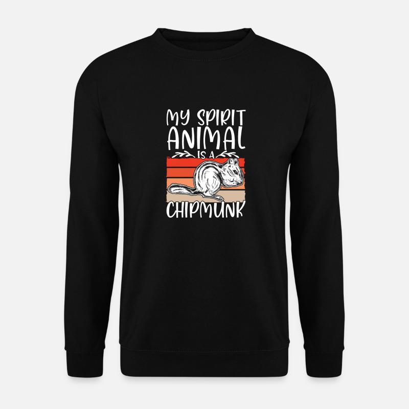 Chipmunk Rodent Gift - Unisex Sweatshirt - black