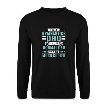 Akrobat Turner Gymnastik Turnen Tumbling - Unisex Pullover - Schwarz - Vorne - Alina (178cm) & Michal (187cm)
