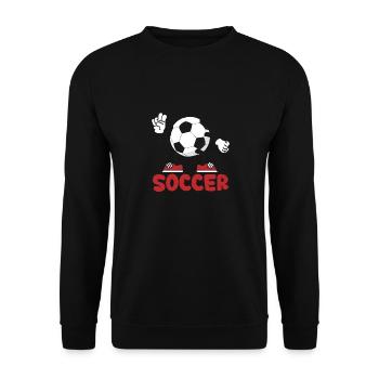 Coupe du monde des supporters de football - Sweat-shirt Unisexe - noir - Devant - Alina (178cm) & Michal (187cm)