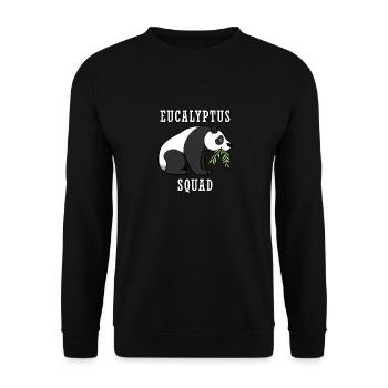 Eucalyptus Koala Australische Pandabären - Unisex Pullover - Schwarz - Vorne - Alina (178cm) & Michal (187cm)