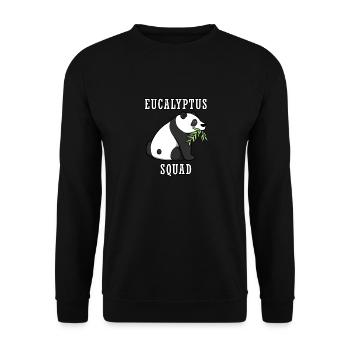 Eucalyptus Squad Netter australischer Koala - Unisex Pullover - Schwarz - Vorne - Alina (178cm) & Michal (187cm)