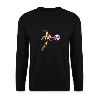 Équipe de Belgique de football I Football Belgique - Sweat-shirt Unisexe - noir - Devant - Alina (178cm) & Michal (187cm)
