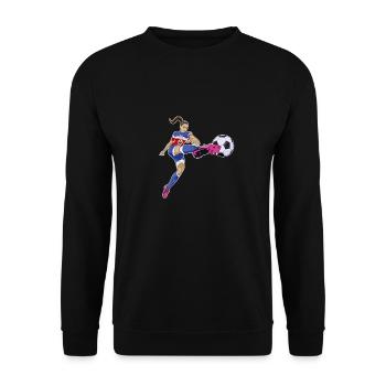 Costa Rica Équipe nationale de football I Football Costa - Sweat-shirt Unisexe - noir - Devant - Alina (178cm) & Michal (187cm)
