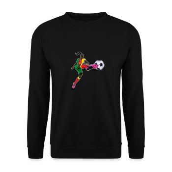 Équipe du Cameroun de football I Football Cameroun - Sweat-shirt Unisexe - noir - Devant - Alina (178cm) & Michal (187cm)