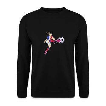 Français Équipe de France de football I Football - Sweat-shirt Unisexe - noir - Devant - Alina (178cm) & Michal (187cm)