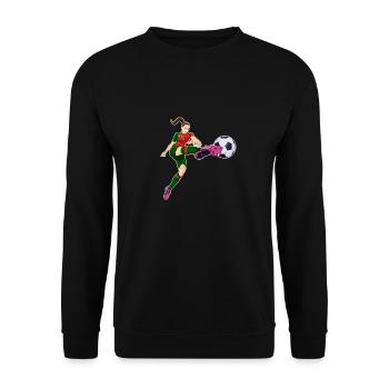 Équipe du Portugal de football I Football Portugal - Sweat-shirt Unisexe - noir - Devant - Alina (178cm) & Michal (187cm)