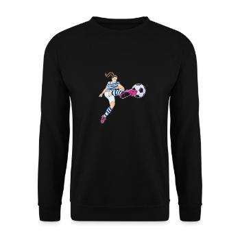 Équipe d’Uruguay de football I Football Uruguay - Sweat-shirt Unisexe - noir - Devant - Alina (178cm) & Michal (187cm)
