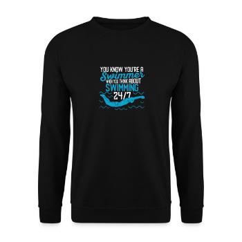 You know you're a funnier - Unisex Sweatshirt - black - Front - Alina (178cm) & Michal (187cm)