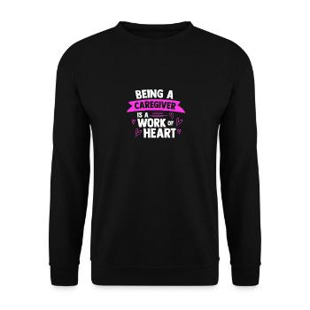 Soignant Infirmier soignant - Sweat-shirt Unisexe - noir - Devant - Alina (178cm) & Michal (187cm)