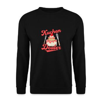 Kuchen Dealer Bäckerin Torten Konditor - Unisex Pullover - Schwarz - Vorne - Alina (178cm) & Michal (187cm)