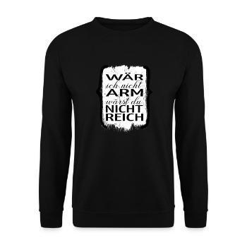 fahrrad feuerwerker witzig böller geschenk spruch - Unisex Pullover - Schwarz - Vorne - Alina (178cm) & Michal (187cm)