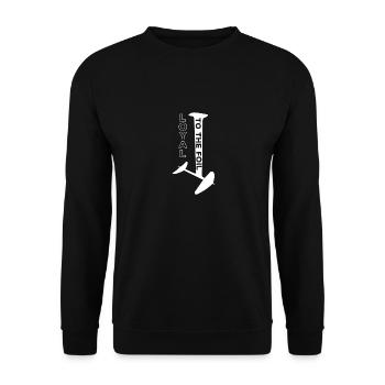 Loyal To The Foil, Hydrofoil Surfing Surfer - Unisex Sweatshirt - black - Front - Alina (178cm) & Michal (187cm)