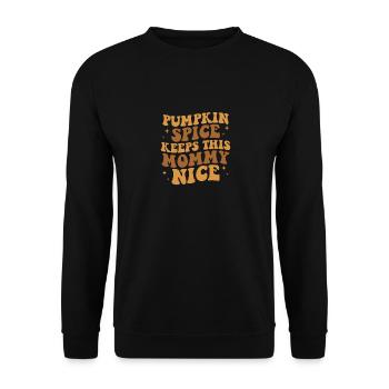 Pumpkin Spice Keeps This Mommy Nice, Pumpkin Spice - Unisex Sweatshirt - black - Front - Alina (178cm) & Michal (187cm)