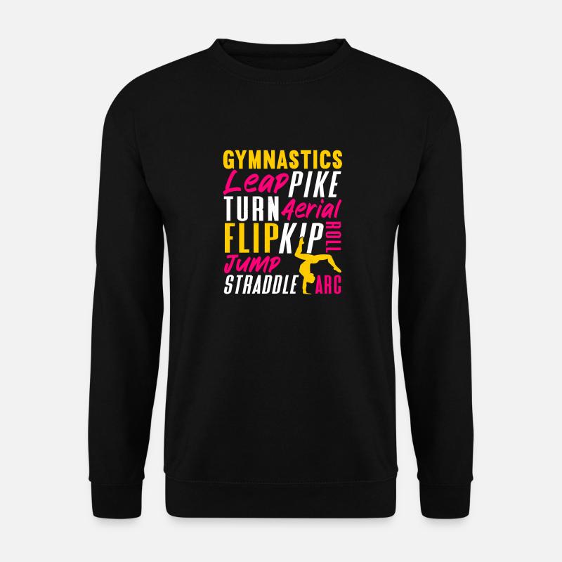 Acrobat Gymnastics Gymnastics Tumbling - Unisex Sweatshirt - black